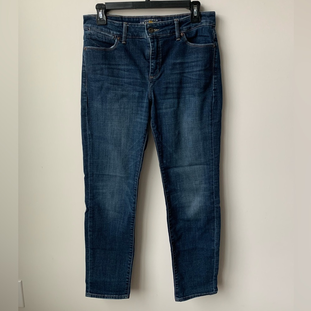 Lucky Brand Mid-rise Straight Leg Blue Jeans Size 6